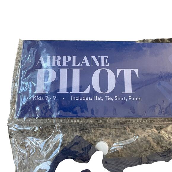 NEW Boo! Inc. Airplane Pilot Kids Costume Navy Blue - Size: 7-9 - Picture 8 of 11